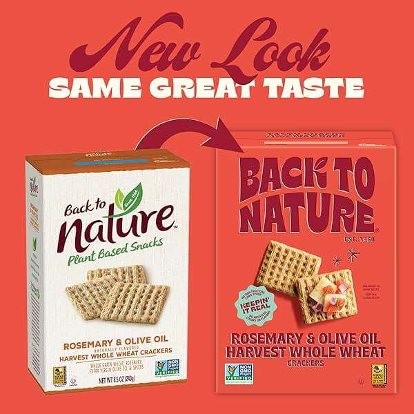 Back to Nature Rosemary & Olive Oil Harvest Whole Wheat Crackers, 7 OZ - Image 6