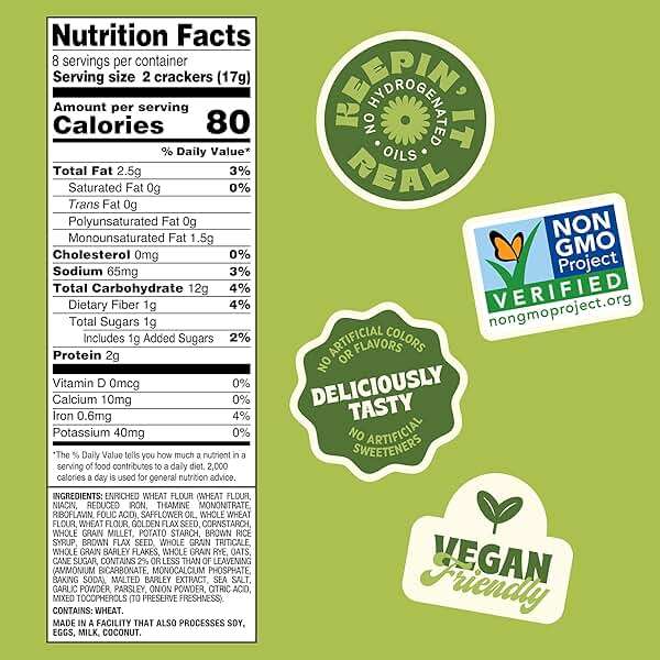 Back To Nature, Crackers Flatbread Multigrain, 5 Ounce - Image 2