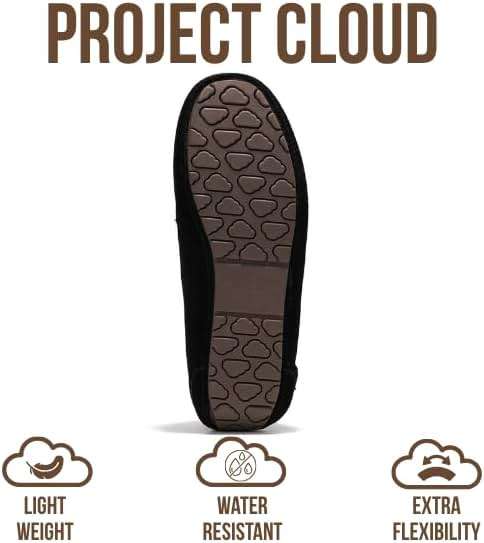Project Cloud 100% Genuine Leather Slippers for Women - Fur Lined Outdoor Slippers for Women Footwear with Memory Foam - Stylish Womens Moccasin (Cathi) - Image 4