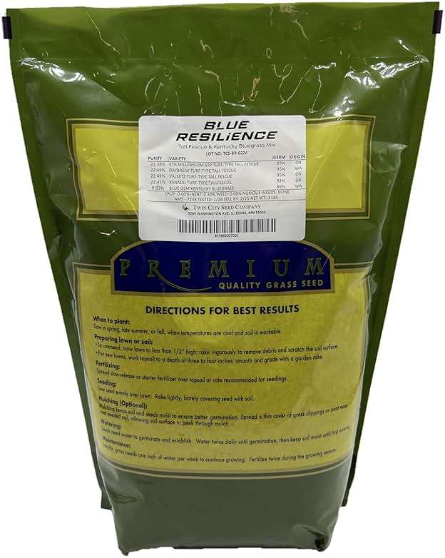 Twin City Seed Co. Blue Resilience, Tall Fescue & Kentucky Bluegrass Mixture, 3 lb Bag - Image 2