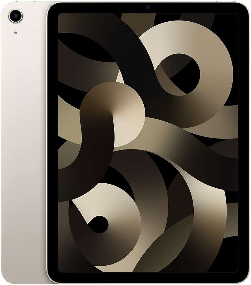 Apple 2022 iPad Air 5th Gen. (10.9-inch, Wi-Fi, 64GB) - Starlight (Renewed Premium) - Image 1