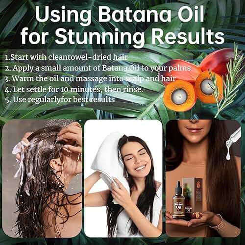 Batana Oil for Hair Growth, 100% Organic Batana Oil from Honduras with Rosemary, Enhances Hair & Skin Radiance Nourishment, Reduce Hair Loss, Batana Hair Oil for Women and Ma, 30ml / 1 Fl Oz (1) - Image 6