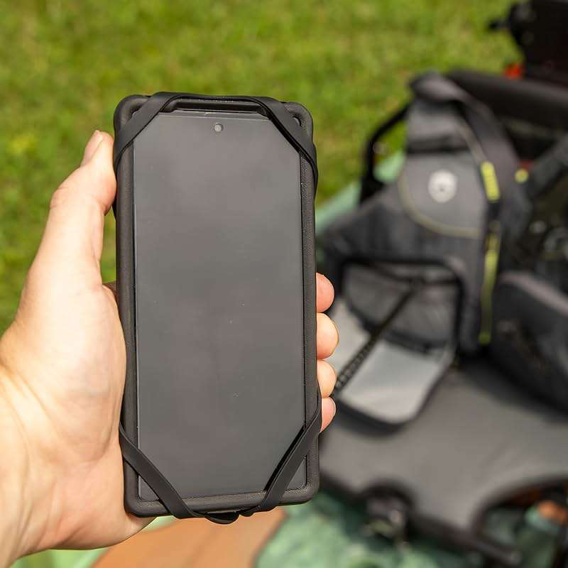 YakAttack Universal Smartphone Harness with Tether | Flexible Silicone Grip | Phone Leash for Kayaking, Fishing & Boating | Compatible with Most Phones - Image 8