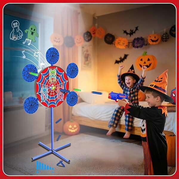 M&LD Shooting Games, 40 Foam Darts & Shooting Targets & 2 Toy Guns, Birthday Party Family Outdoor Games, Outside Backyard Yard Games for Kids Ages 4-8 - Image 4