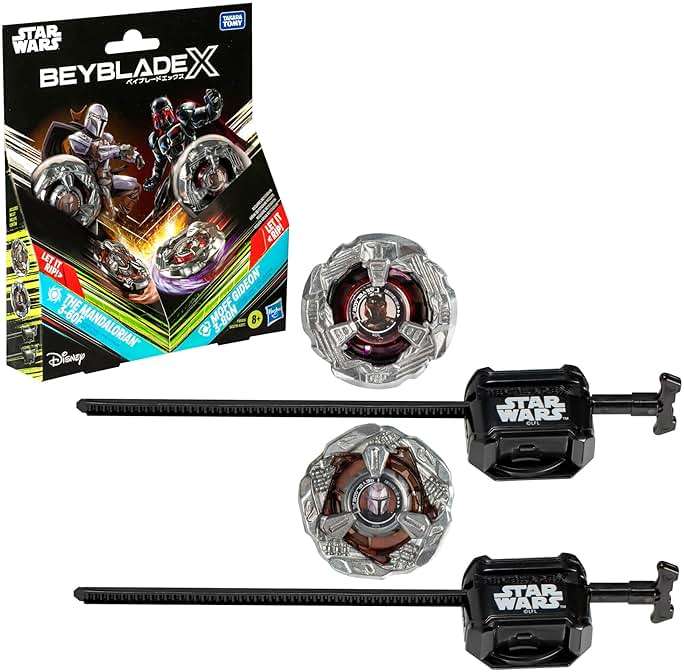 Beyblade X and Star Wars Collab The Mandalorian 3-60F vs. Moff Gideon 3-80N, Multipack - Image 1