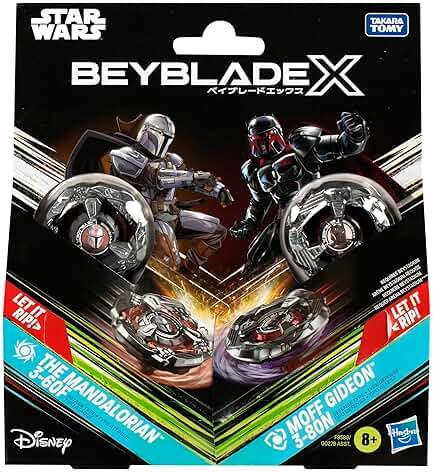 Beyblade X and Star Wars Collab The Mandalorian 3-60F vs. Moff Gideon 3-80N, Multipack - Image 3