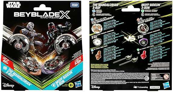 Beyblade X and Star Wars Collab The Mandalorian 3-60F vs. Moff Gideon 3-80N, Multipack - Image 4