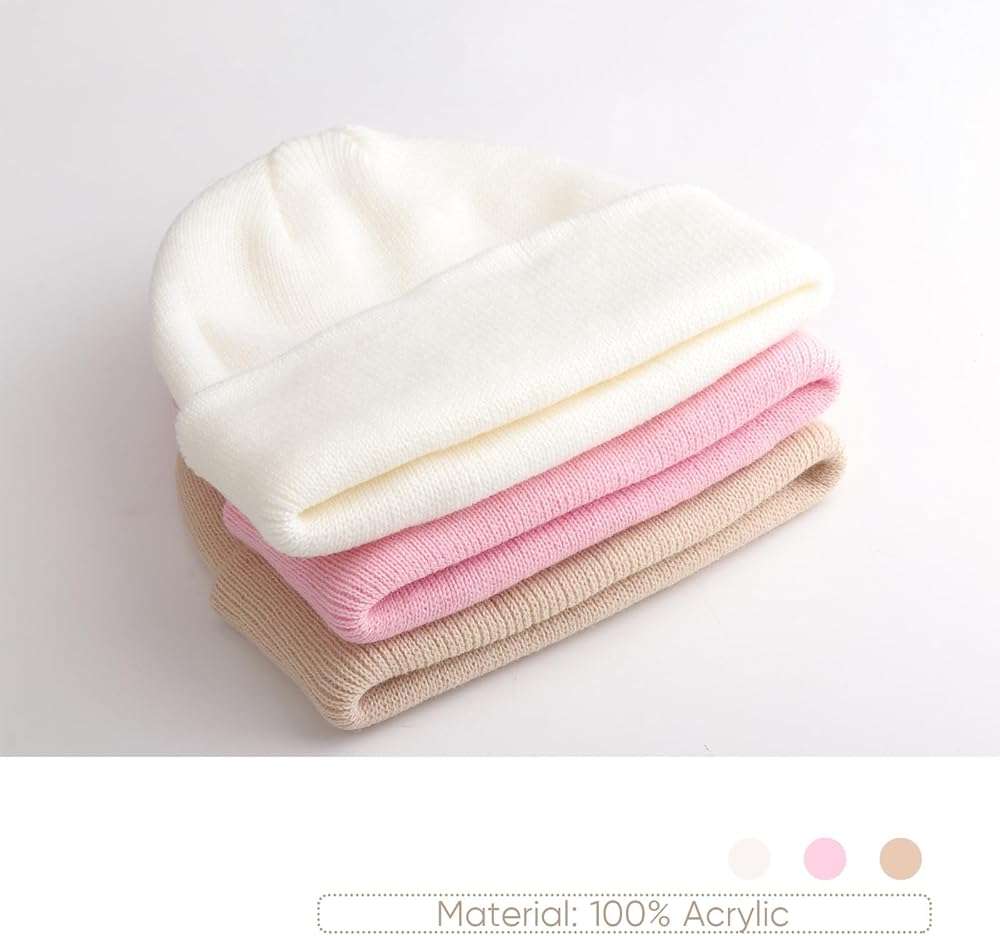 AQOKKA Baby Beanies Toddler Winter Hats Soft Infant Knit Hat for Baby Boys Girls Warm Caps Beanies Cold Weather - Image 4