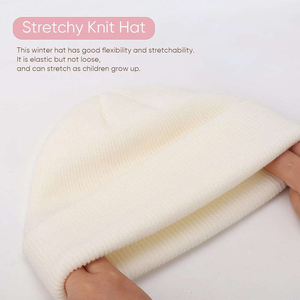 AQOKKA Baby Beanies Toddler Winter Hats Soft Infant Knit Hat for Baby Boys Girls Warm Caps Beanies Cold Weather - Image 5