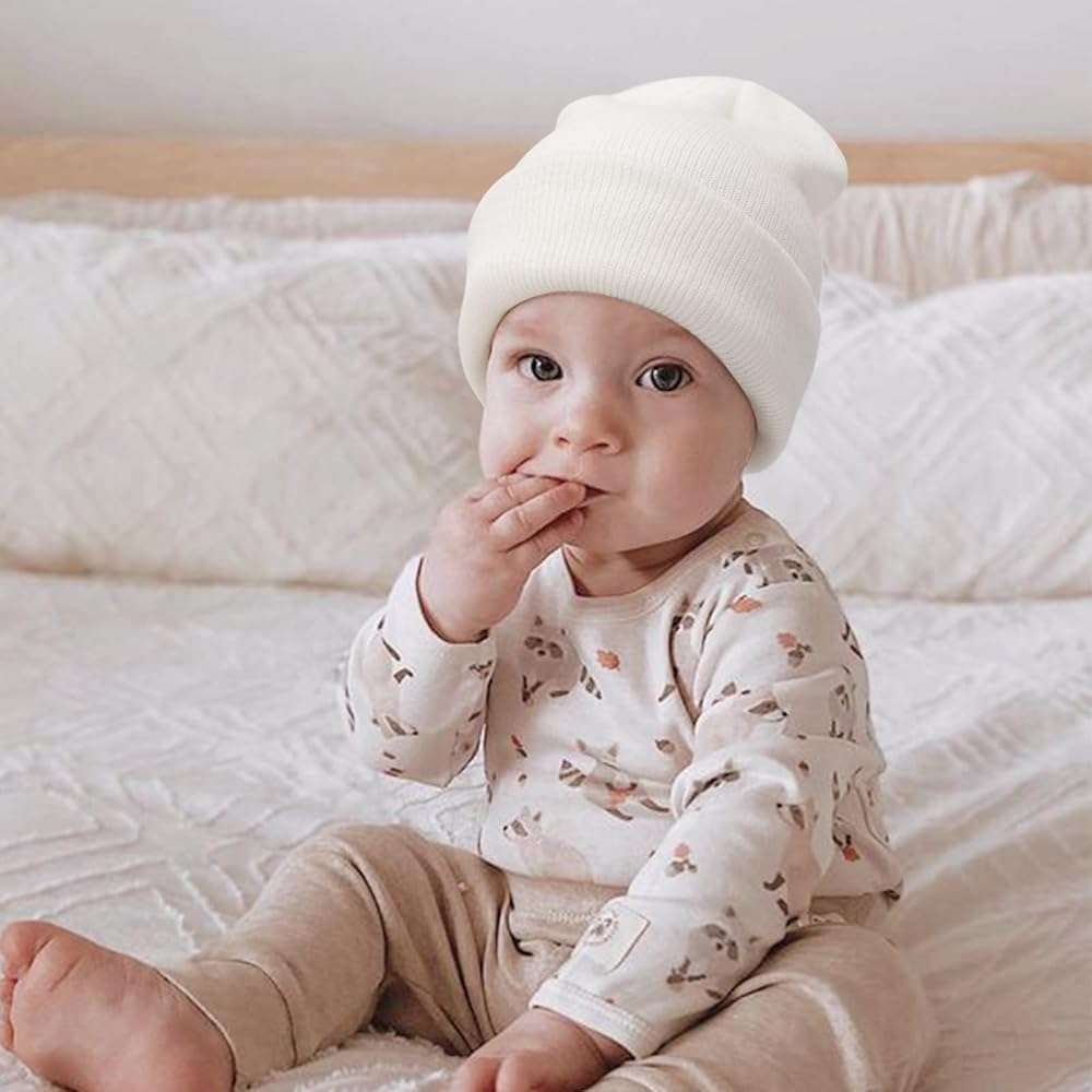 AQOKKA Baby Beanies Toddler Winter Hats Soft Infant Knit Hat for Baby Boys Girls Warm Caps Beanies Cold Weather - Image 7