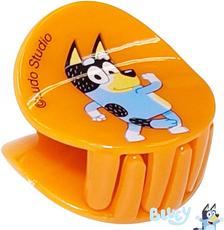 LUV HER Bluey Girls Butterfly Hair Clips - 8 Cute Hair Clips with Small Soft Claw, Clips for Every Occasion - Multi Color with Your Favorite Bluey Characters - Ages 3+ - Image 2