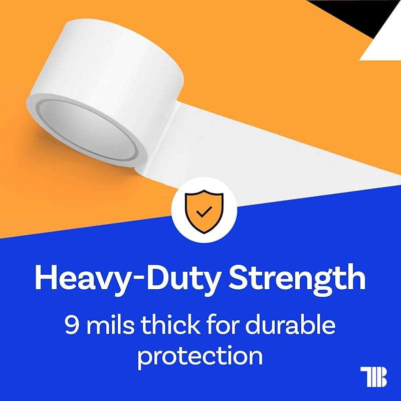 Vapor Barrier Tape - 4 inch x 180' Roll, Made in USA, White Polyethylene Tape for Crawl Spaces & Moisture Barriers, Waterproof Seal & Seam Tape for Underlayment, Insulation, and Plastic Liners - Image 6
