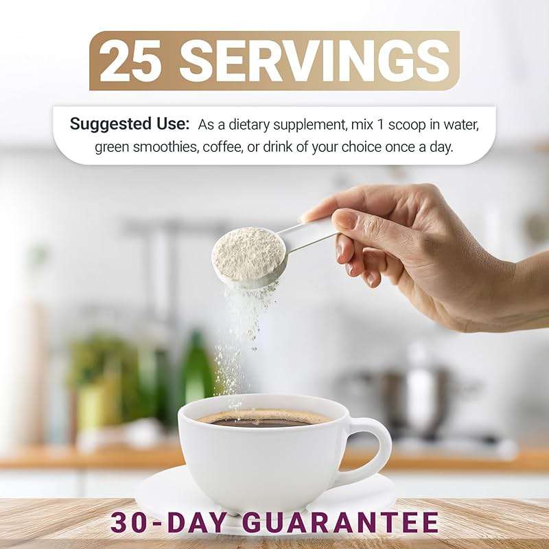 Dr. Berg Multi Collagen Peptides Powder Types I, II, III, V, X - Unflavored Collagen Powder w/ 14 g of Protein - Grass-Fed, Pasture-Raised & Wild-Caught Collagen Sources - 25 Servings - Image 8