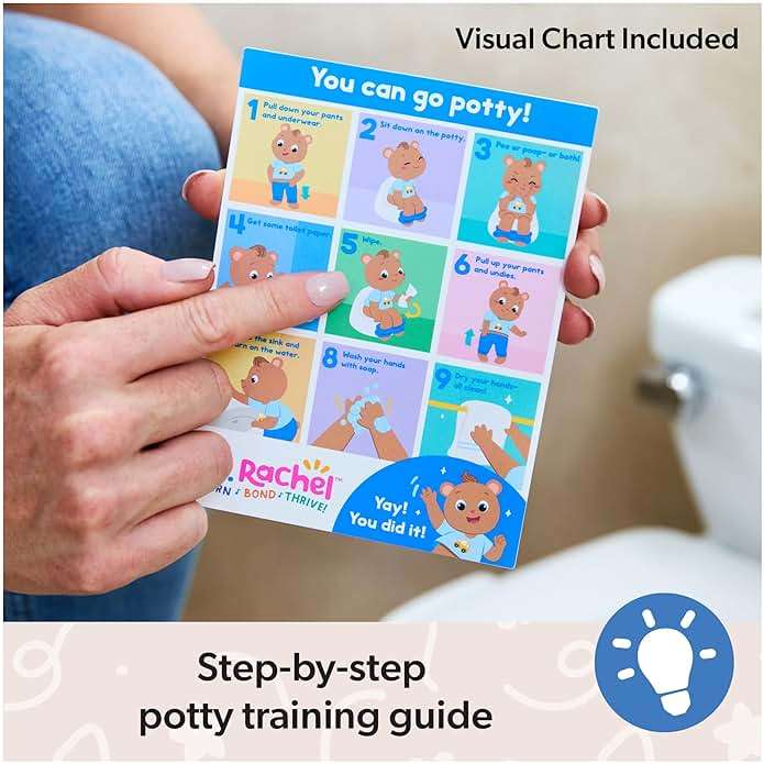 Ms. Rachel Potty Time with Bean, 11” Plush Teddy Bear with Play Toilet & Accessories, Toddler Toys for Girls & Boys for Ages 18 Months to 3+ - Image 5