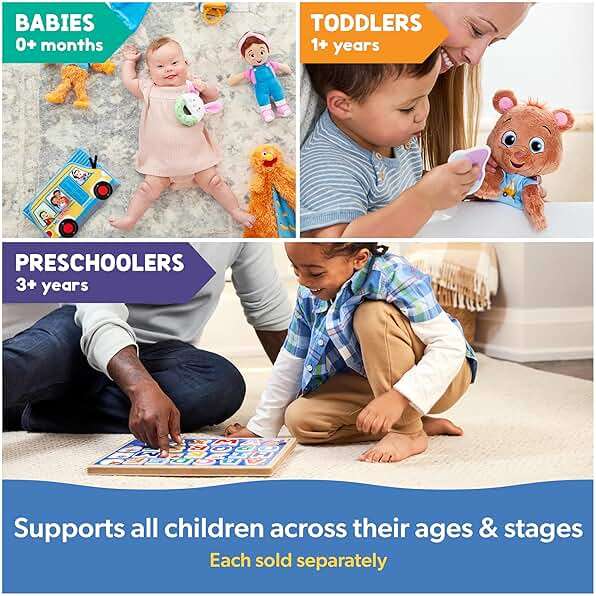 Ms. Rachel Potty Time with Bean, 11” Plush Teddy Bear with Play Toilet & Accessories, Toddler Toys for Girls & Boys for Ages 18 Months to 3+ - Image 8