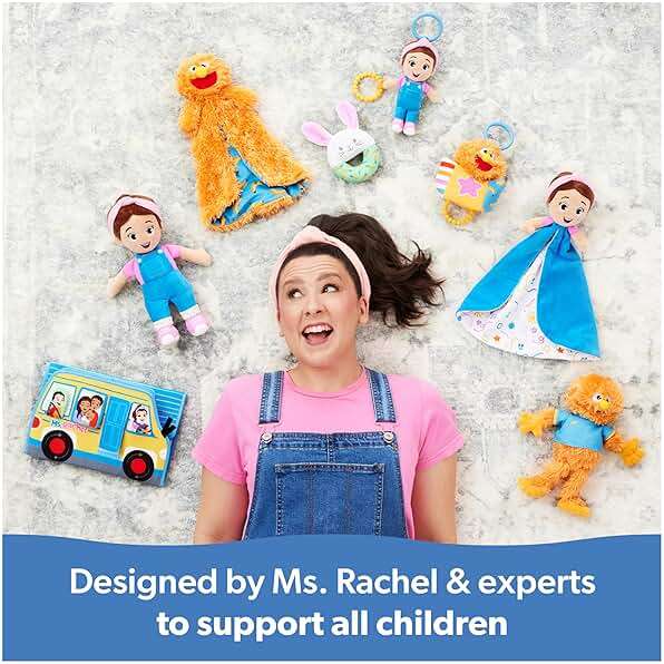 Ms. Rachel Potty Time with Bean, 11” Plush Teddy Bear with Play Toilet & Accessories, Toddler Toys for Girls & Boys for Ages 18 Months to 3+ - Image 9