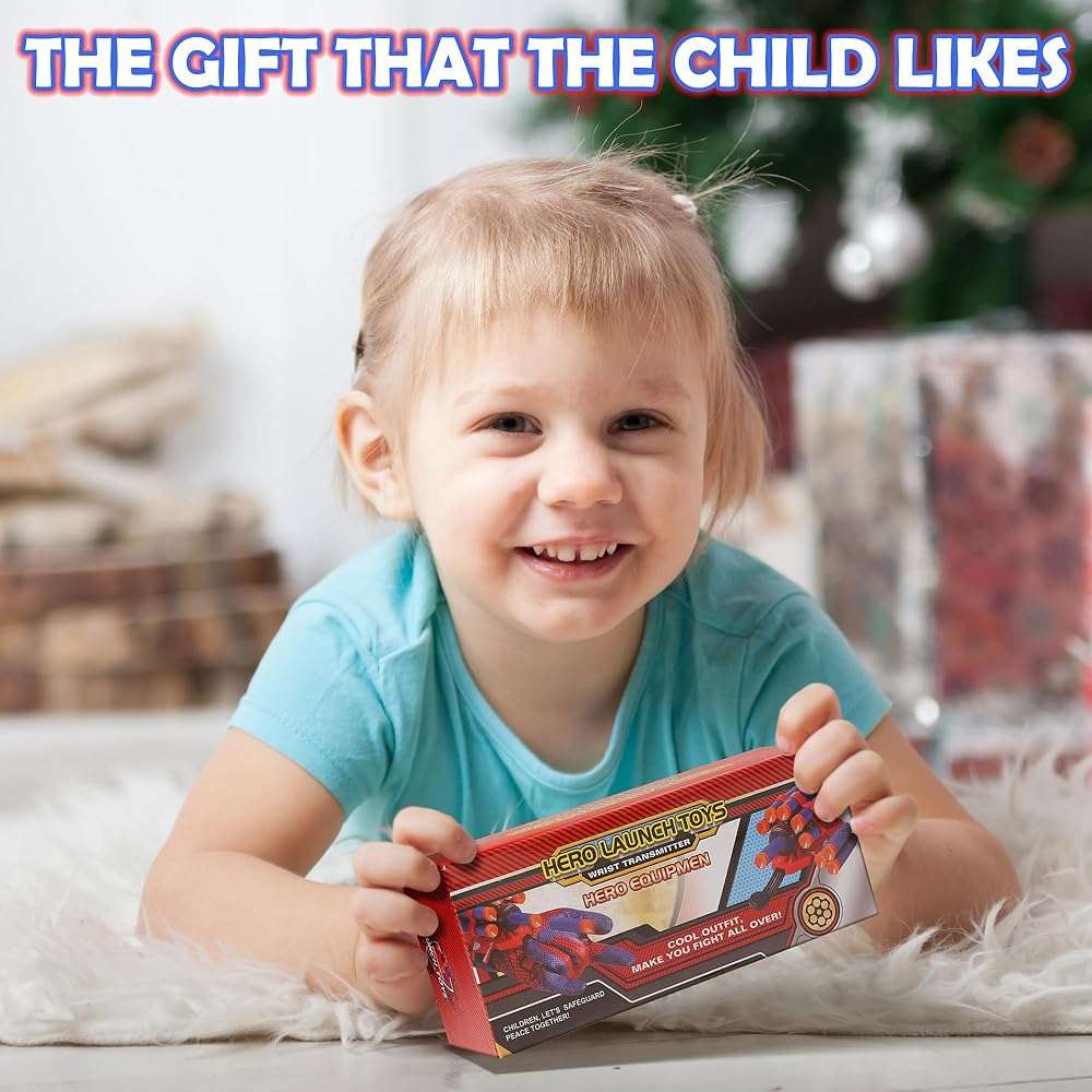 AIUAZA Shooting Toys, Children's Role-Playing launchers with Gloves, Wrist Firing Toy, Foam Blasters,Children's Dress up Toys for 6+Years Old - Image 9