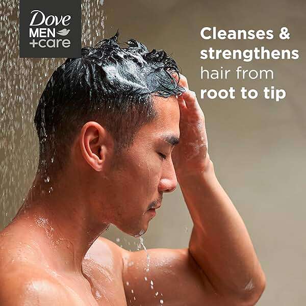 Dove Men+Care 2-in-1 Shampoo + Conditioner Thick + Strong for Fortifying Hair from Root to Tip, with Calcium, 31 oz - Image 8