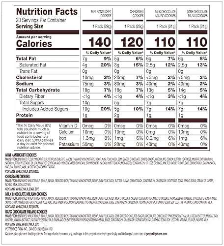Pepperidge Farm Cookies Variety Pack, Snack Packs, 20 Pk - Image 4