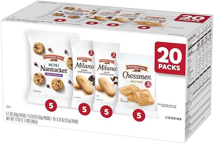 Pepperidge Farm Cookies Variety Pack, Snack Packs, 20 Pk - Image 7