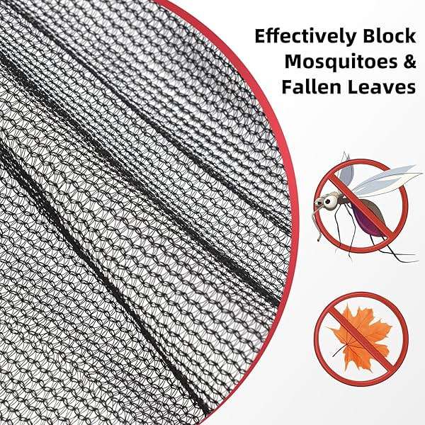 BELLEBILL 40% Shade Cloth, 6x12FT Black Heavy Duty Mesh Screen Tarp with Grommets for Patio, Canopy, Garden, Porch, Greenhouse, Pools, Garage - Image 6