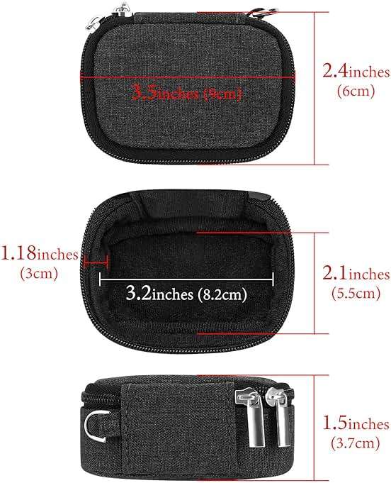 Geekria Earbuds Carrying Pouch Compatible with Sony WF-1000XM6, WF-1000XM5, WF-C710N, LinkBuds Open/Fit, WF-C510, Replacement Protective Earphones Travel Bag with Cable Storage (Dark Grey) - Image 4