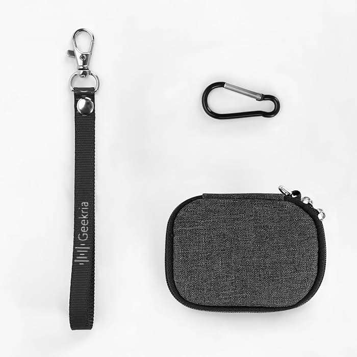 Geekria Earbuds Carrying Pouch Compatible with Sony WF-1000XM6, WF-1000XM5, WF-C710N, LinkBuds Open/Fit, WF-C510, Replacement Protective Earphones Travel Bag with Cable Storage (Dark Grey) - Image 5