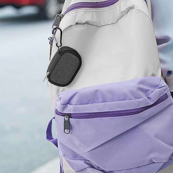 Geekria Earbuds Carrying Pouch Compatible with Sony WF-1000XM6, WF-1000XM5, WF-C710N, LinkBuds Open/Fit, WF-C510, Replacement Protective Earphones Travel Bag with Cable Storage (Dark Grey) - Image 6