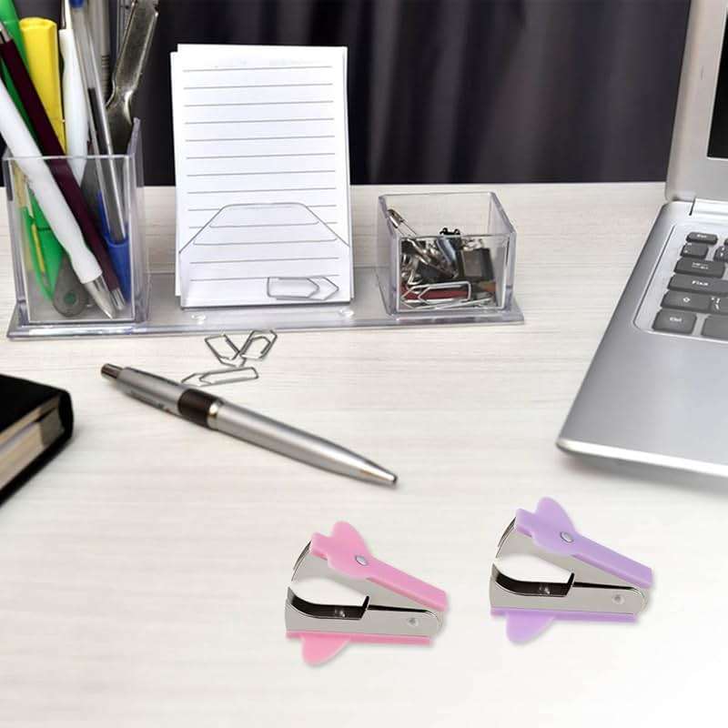 3 Pack Staple Remover Stapler Puller Remover Stapler Remover Tool for Home Office School Office Staple Removers Staple Removal Set Pinch Jaw Style Staple Remover Tool (Pink Purple Green) - Image 7