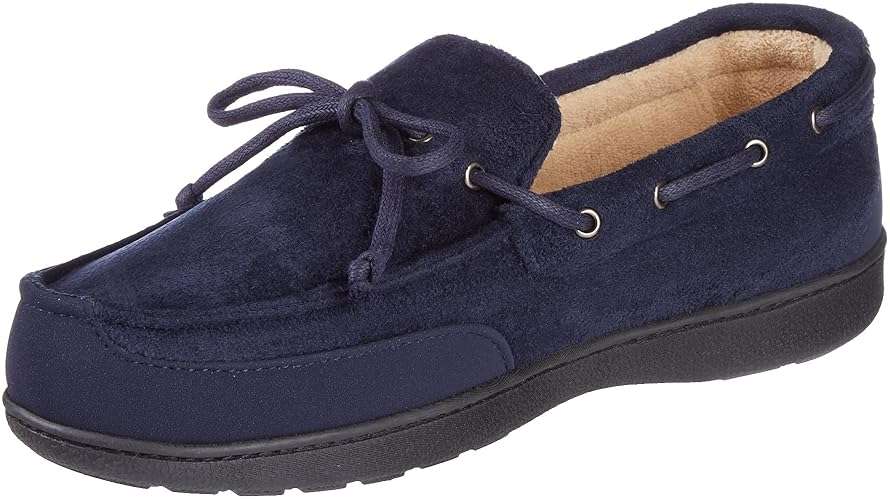 isotoner Men's Indoor/Outdoor Water Repellent Boater Moccasins and Clogs With Memory Foam Comfort - Image 1