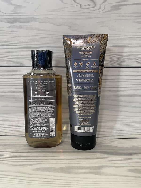 Bath & Body Works After Dark Men's 3-in-1 Hair, Face & Body Wash and Body Cream 2 Piece Set - Image 4