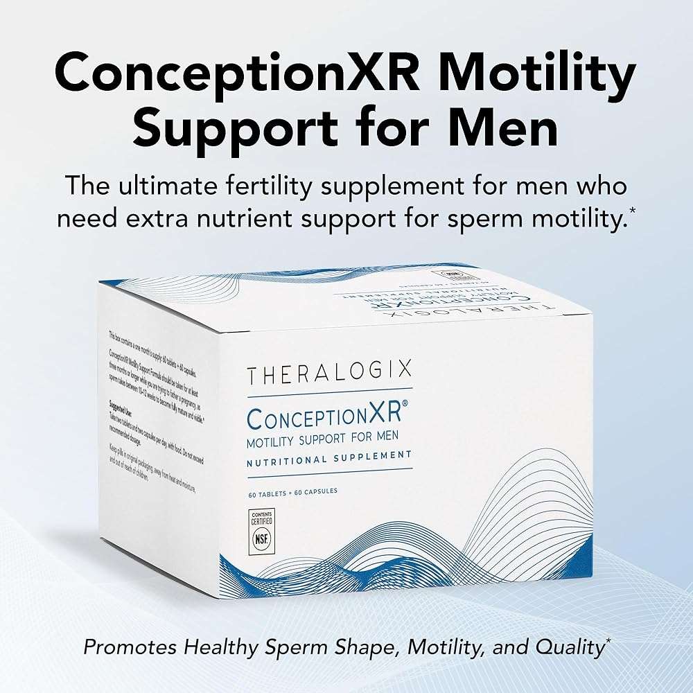 Theralogix ConceptionXR Motility Support Formula - Men's Preconception Vitamins for Fertility Support - Male Fertility Supplements for Sperm Health* - NSF Certified, 360 Count (90-Day Supply) - Image 2