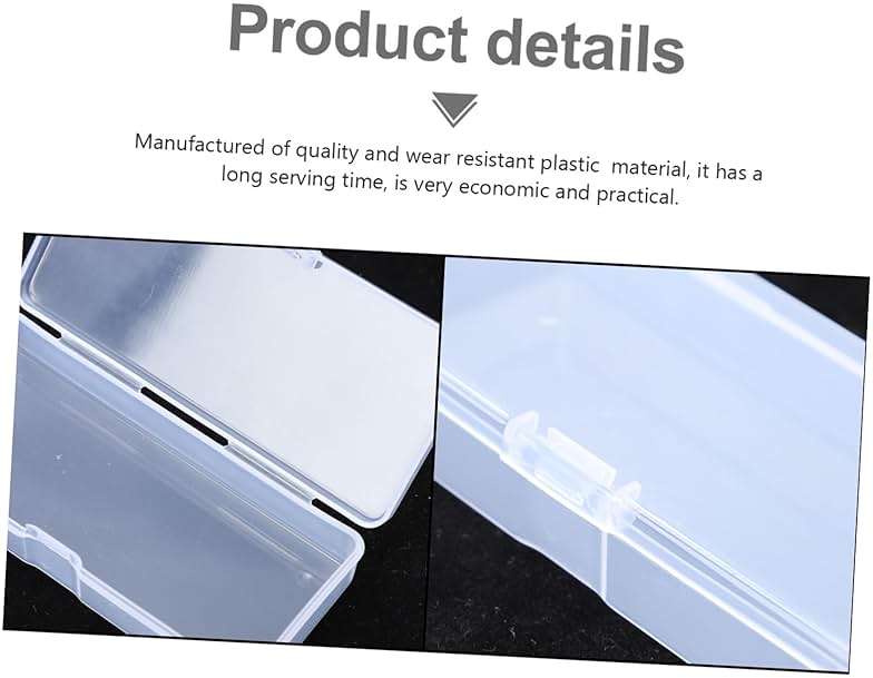 KITANDOVE 10pcs Boxes Case Razor Bank Sharps Container Razor Storage Bank Disposal Container Jewelry Organizer Tray Utility Case Disposal Can Desk Containers Dispenser Plastic - Image 6