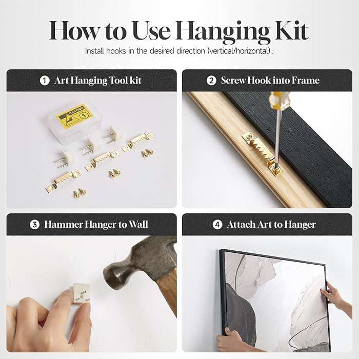 Framed Black and White Abstract Beach Canvas Wall Art, Modern Minimalist Art Prints Paintings Artwork for Walls, Ocean Wave Pictures for Living Room Dining Room Bedroom Bathroom Wall Decor 24x36 In - Image 8