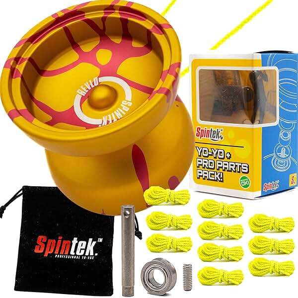SPINTEK REVLO | A High End Professional Yoyo | The Yo Yo for Adults with Pro Yo-yo String Included | Easily Switch Between Responsive & Unresponsive Yoyoing | Master Both Pro and Beginner Tricks - Image 1