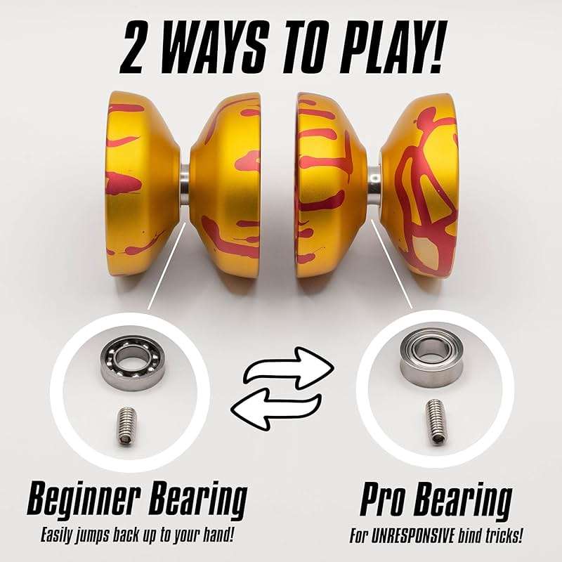 SPINTEK REVLO | A High End Professional Yoyo | The Yo Yo for Adults with Pro Yo-yo String Included | Easily Switch Between Responsive & Unresponsive Yoyoing | Master Both Pro and Beginner Tricks - Image 3