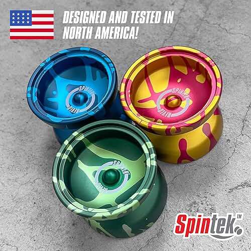 SPINTEK REVLO | A High End Professional Yoyo | The Yo Yo for Adults with Pro Yo-yo String Included | Easily Switch Between Responsive & Unresponsive Yoyoing | Master Both Pro and Beginner Tricks - Image 4