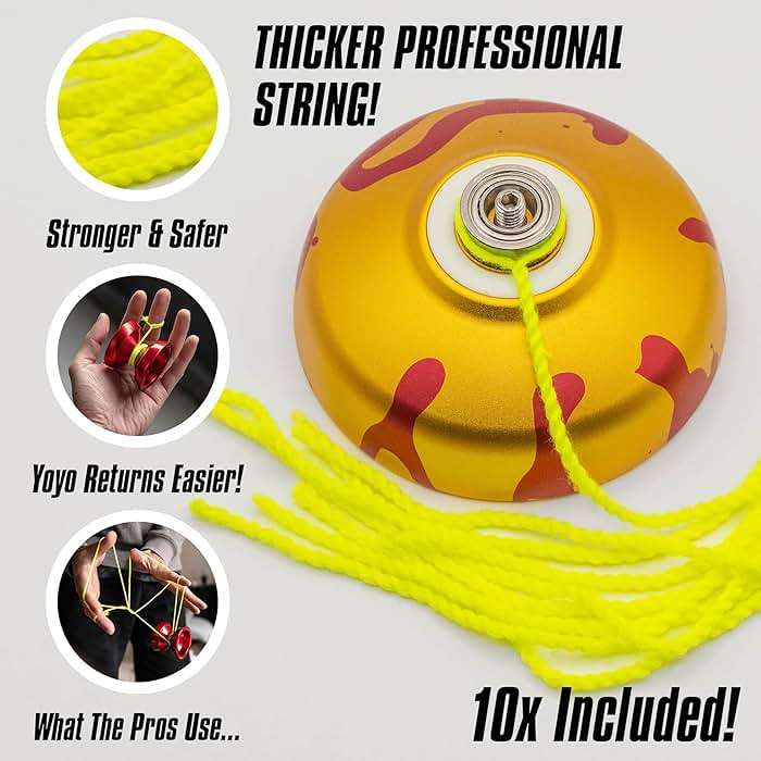 SPINTEK REVLO | A High End Professional Yoyo | The Yo Yo for Adults with Pro Yo-yo String Included | Easily Switch Between Responsive & Unresponsive Yoyoing | Master Both Pro and Beginner Tricks - Image 5