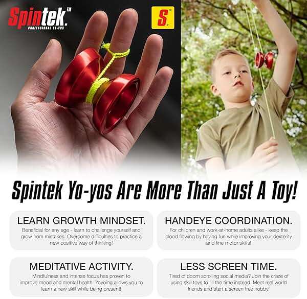 SPINTEK REVLO | A High End Professional Yoyo | The Yo Yo for Adults with Pro Yo-yo String Included | Easily Switch Between Responsive & Unresponsive Yoyoing | Master Both Pro and Beginner Tricks - Image 6