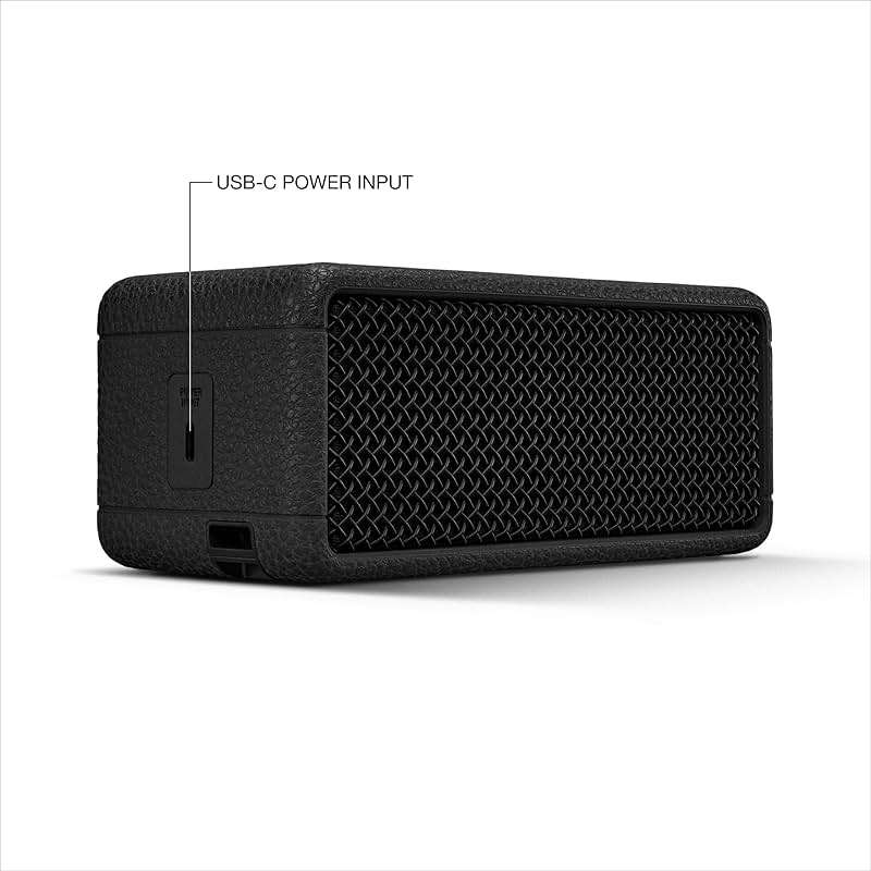 Marshall Emberton III Portable Bluetooth Speaker - Rugged Waterproof/Dust-Proof Design | Loud Stereo Sound, Deep Bass | Compact and Wireless for Travel and Outdoors - Black and Brass - Image 7