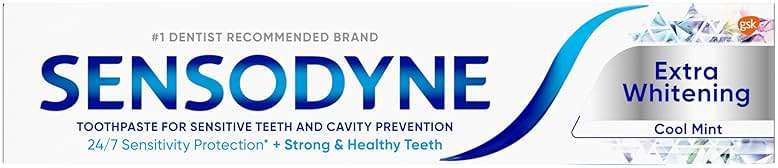 Sensodyne Extra Whitening Sensitive Teeth and Cavity Prevention Whitening Toothpaste, Amazon Exclusive, Cool Mint, Amazon Exclusive- 4 Ounces (Pack of 4) - Image 15