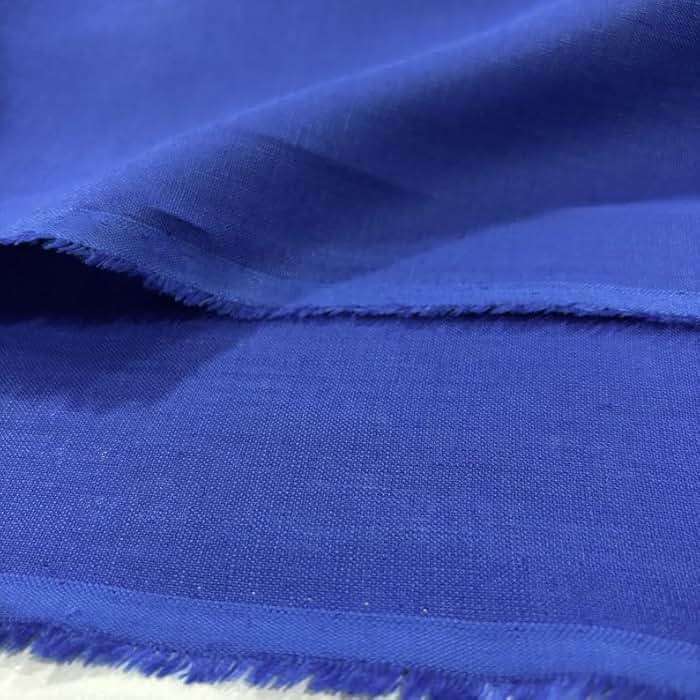100% Linen Fabric Royal Blue European Linen, Dress-Clothing-Skirt Fabric, Home Textile(1.64 Yards or 59 inch Width) - Image 5
