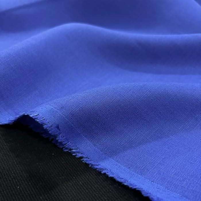 100% Linen Fabric Royal Blue European Linen, Dress-Clothing-Skirt Fabric, Home Textile(1.64 Yards or 59 inch Width) - Image 9