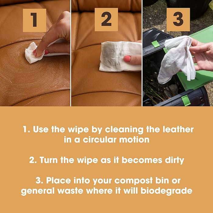 Furniture Clinic Leather Cleaning Wipes | 80 Count | 4-in-1 Clean, Nourish, Condition, & Restore Leather & Vinyl Furniture, Handbags, Jackets, Car Seats, Interiors & More | Residue & Streak-Free - Image 3