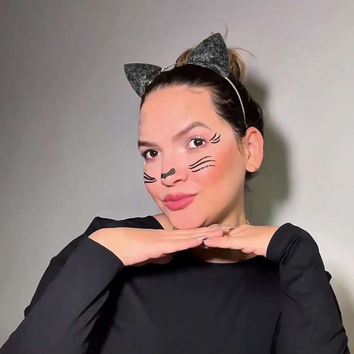 DDazzling Glitter Cat Ears Headwear, Halloween Cosplay Party Favors - Image 4