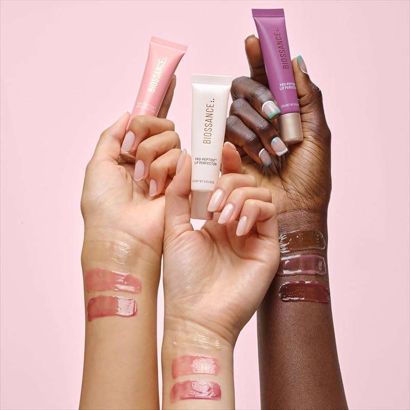 Biossance Pro-Peptide Lip Perfector – Triple-Treat Vegan Lip Balm – Deeply Hydrating with Pro-Peptides & Hyaluronic Acid – Enhances Natural Lip Color – Silky, Glossy Finish - Image 8