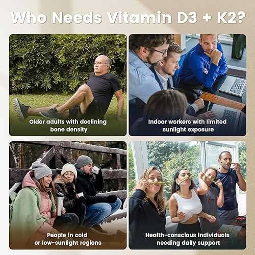 VEV Corefeel Vitamin D3 K2 10,000 IU, 200 mcg MK-7, 300 Coconut Oil Softgels, 2 in 1 Vitamins Supplement D & K (Include MK7), Easy to Swallow, Supports Calcium Absorption, Bone Health - Image 4