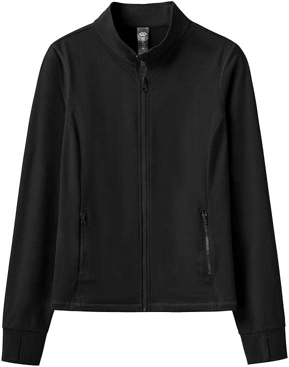 MoFiz Women's Full Zip Hiking Shirt Lightweight UPF 50+ Sun Protection Running Jacket Long Sleeve Sports Outdoor Top Pocket - Image 7
