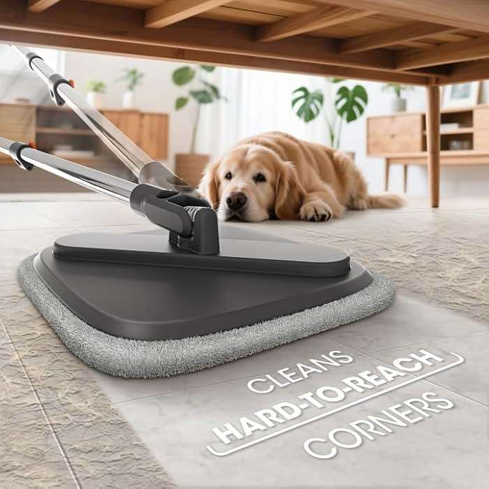 Mop and Bucket Set, Spin Mop with Separate Dirty Water System, Deep-Cleaning Mops for Floors, Versatile Mops for Walls - Image 2