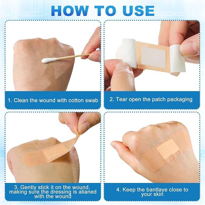 Bandages Variety Pack - 800 Pcs Assorted Bandages Bulk, Large Adhesive Fingertip Bandage, Waterproof Bandage Breathable for First Aid and Protect Wounds (10 Styles) - Image 3